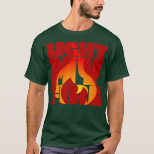 Ljus Mitt brand T Shirt
