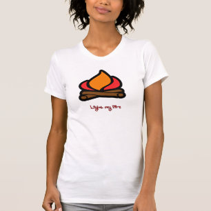 Ljus mitt eld tee shirt