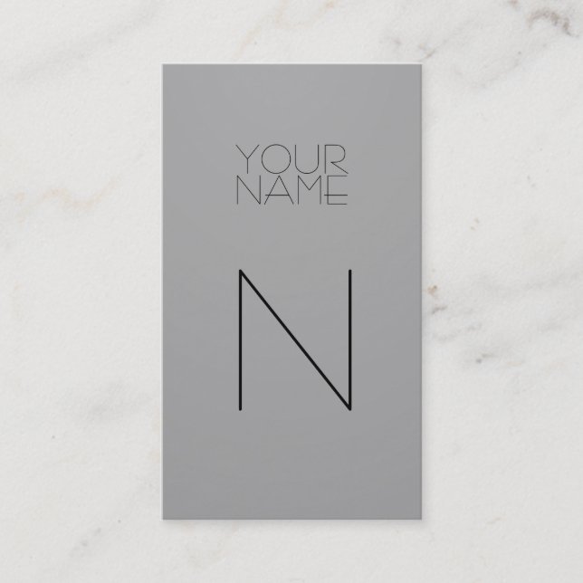 Ljus mode - grått visitkort (Framsida)
