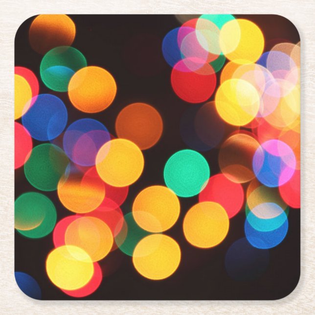 Ljus Modern jul Underlägg Papper Kvadrat (Framsidan)