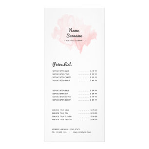 Ljus modern Minimalist - rodna vattenfärg för Reklamkort