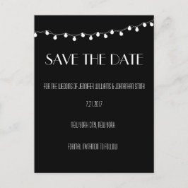 Ljus Modern spara datumkort Meddelande Vykort