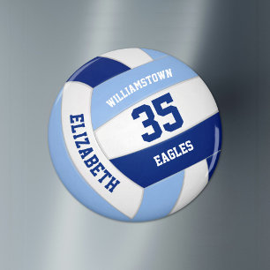 Ljus mörk blått team färg Children volleyball Magnet