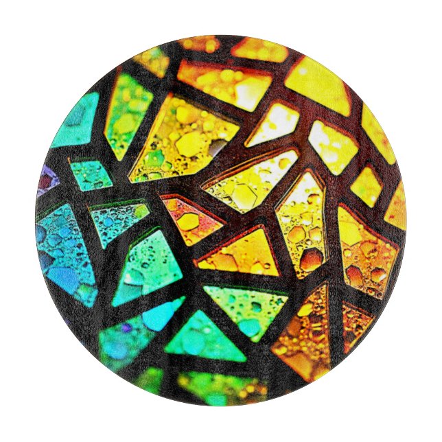 Ljus mosaikdesign i livlig abstrakt stil (Framsidan)