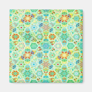 Ljus mosaikplattmagnet magnet