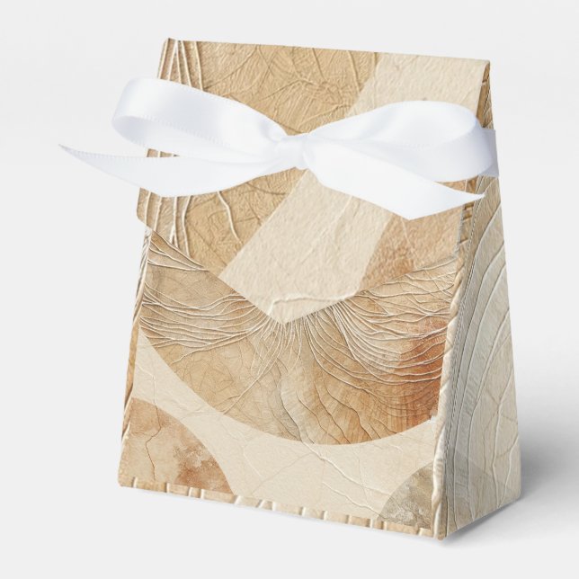 Ljus Neutral Naturliga Element Bohemian Boho Presentaskar (Framsidan Sidan)