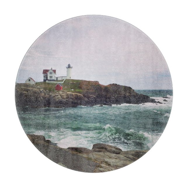Ljus Nubble - York, Maine exponeringsglasskärbräda (Framsidan)