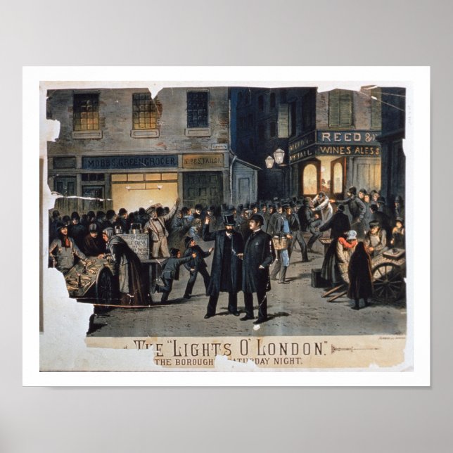 "Ljus O' London" (färg litho) Poster (Framsidan)