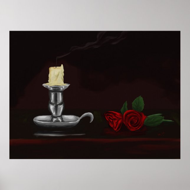 Ljus och blomma poster (Framsidan)