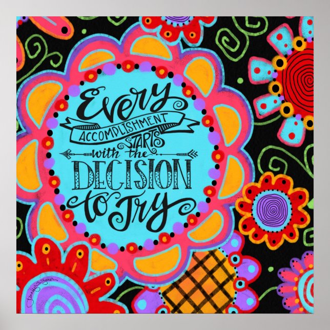 Ljus och Cheerful-utförande Poster (Framsidan)