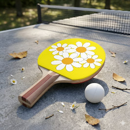 Ljus och djärv tusenskönastill illustration pingisracket