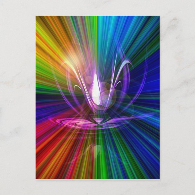 Ljus och energi är magi 2 vykort (Framsida)