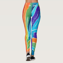 Ljus och färgrik leggings