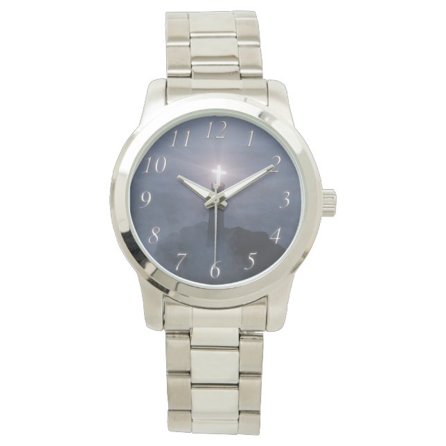 Ljus- och fräsningsbevakning armbandsur (Framsida)