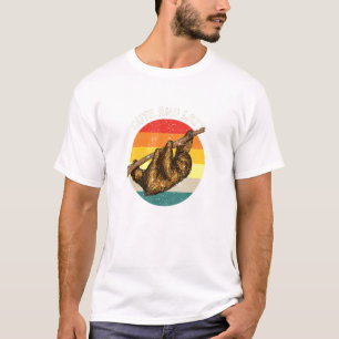 Ljus och lazy Sloth Memth Animal T Shirt
