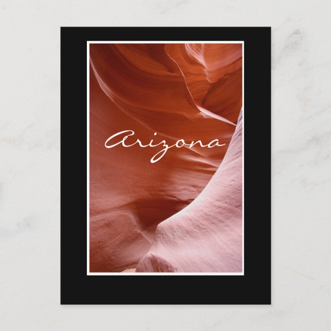 Ljus och linjer i kanyon, Arizona Vykort (Framsida)