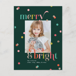 Ljus och Merry Helgdag Photo Card-vykort Helg Vykort