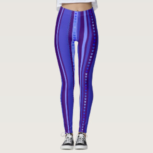Ljus och mörk Blå Leggings