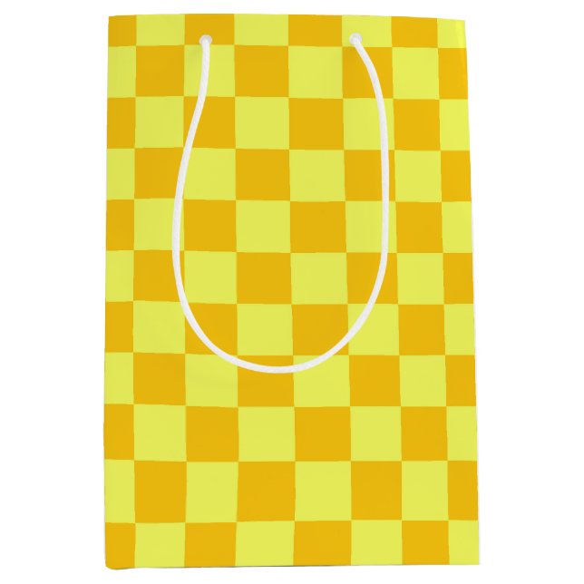 Ljus och mörk gul rutig design (Framsidan)