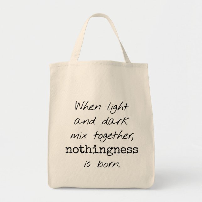 Ljus och Mörk Livsmedel Tote Bag Tygkasse (Framsidan)