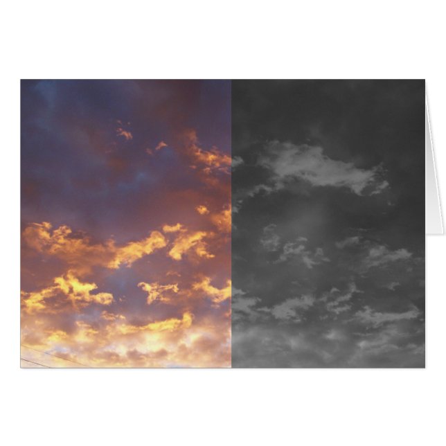 Ljus och Mörk OBS Kort (Framsidan Horizontal)