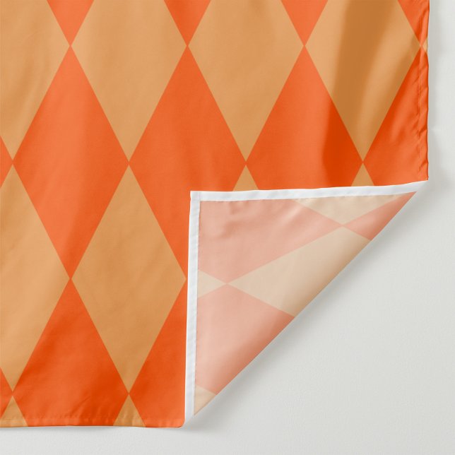 Ljus och mörk orange Harlequin-diamanter Rutor  Tyg (Skapare uppladdad)