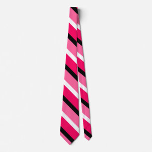 Ljus och Mörk Rosa Rand Mönster Slips