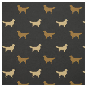 Ljus och mörk silhuett av golden retriever-hundar tyg