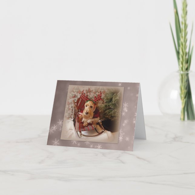 Ljus och mysig jul helgkort (Framsida)