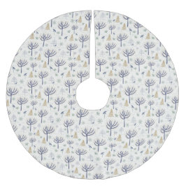 Ljus och prydnadsföremål i guld Silver Julgranar Julgransmatta Borstad Polyester