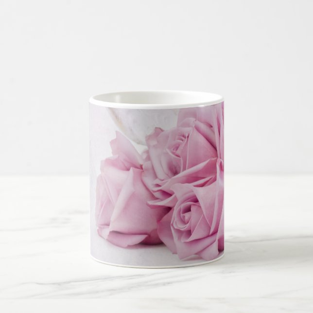 Ljus och rosor kaffemugg (Center)