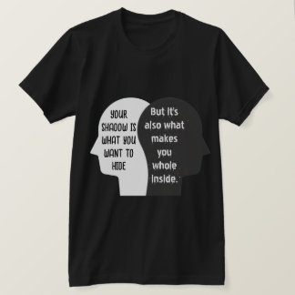 Ljus och skugga Själv t-shirt design
