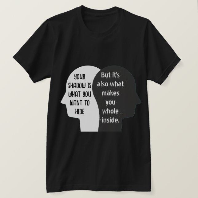 Ljus och skugga Själv t-shirt design (Design framsida)