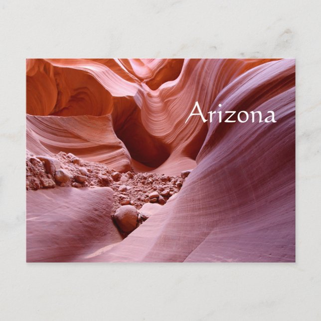 Ljus och sten i kanyon, Arizona Vykort (Framsida)