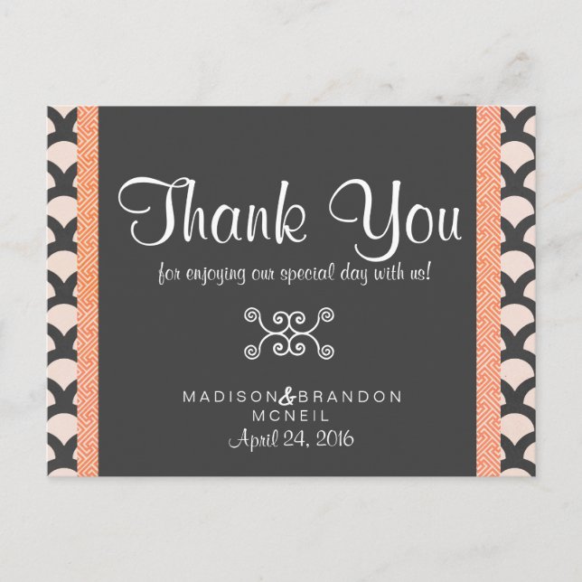 Ljus och vackert tack vykort (Framsida)