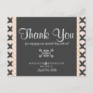 Ljus och vackert tack vykort