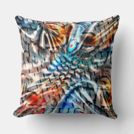 Ljus och vriden färgad sammet kudde