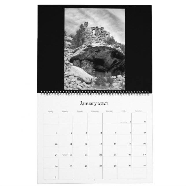 Ljus öken (kalendern) kalender (Jan 2027)