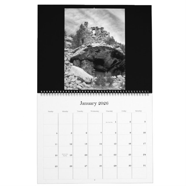 Ljus öken (kalendern) kalender (Jan 2026)