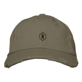 Ljus Oliv M Naturflykt Justerbar Stil-Hatt  Broderad Keps