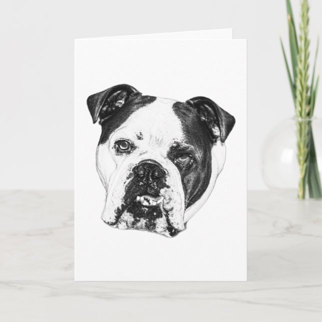 Ljus önskan Bulldogkort Kort (Framsida)