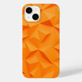 Ljus Orange Geometrisk iPhone-fodral Stylish Matt