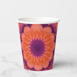 Ljus orange med lila blomkalejdoskop