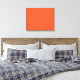 Ljus orange minimalistisk enfärgad bakgrund canvastryck