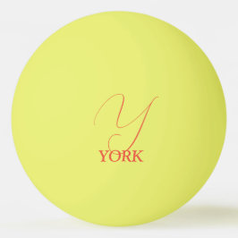 Ljus orange monogrammerad pingisboll
