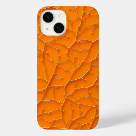 Ljus orange mönster djärv iPhone-fodral