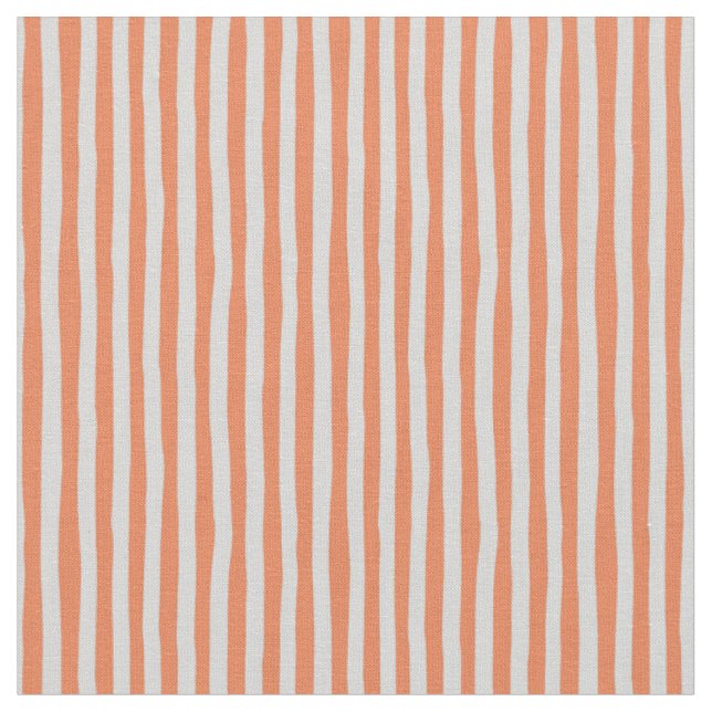 Ljus orange och ljust grå sneda ränder tyg (Närbild)
