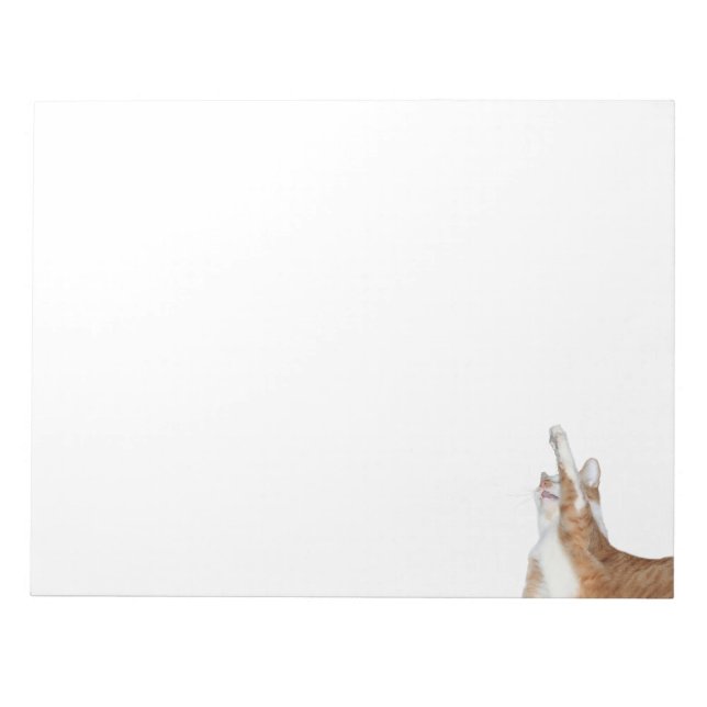 Ljus orange och vit tabb anteckningsblock (Framsida)