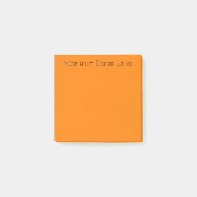 Ljus Orange Post-it Block (Framsida)