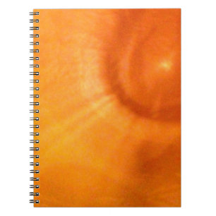 Ljus Orange Virvel Anteckningsbok